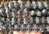 CBBS46 15 inches 12*25mm - 14*28mm hexahedral prism flame stone beads