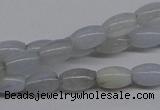 CBC23 15.5 inches 4*7mm rice blue chalcedony beads wholesale