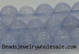 CBC452 15.5 inches 8mm round blue chalcedony beads wholesale