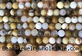 CBC801 15.5 inches 6mm round natural polka dot chalcedony beads