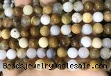 CBC803 15.5 inches 10mm round natural polka dot chalcedony beads