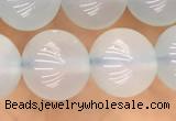 CBC813 15.5 inches 10mm round blue chalcedony gemstone beads