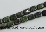 CBG19 15.5 inches 6*8mm rectangle bronze green gemstone beads