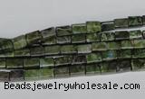 CBG76 15.5 inches 4*6mm cuboid bronze green gemstone beads