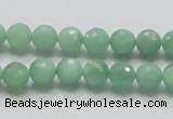 CBJ06 15.5 inches 8mm faceted round jade beads wholesale
