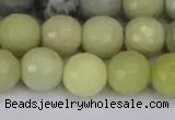 CBJ213 15.5 inches 10mm faceted round Australia butter jade beads