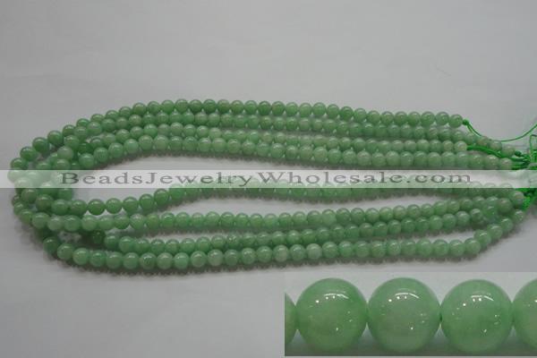 CBJ342 15.5 inches 6mm round AAA grade natural jade beads