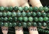 CBJ632 15.5 inches 8mm round Russian green jade beads wholesale