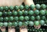 CBJ633 15.5 inches 10mm round Russian green jade beads wholesale