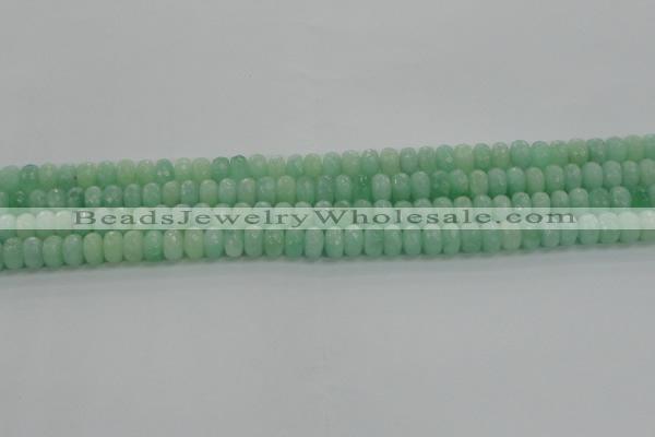 CBJ65 15.5 inches 5*8mm faceted rondelle jade gemstone beads