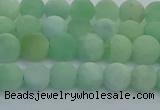 CBJ81 15.5 inches 6mm round matte jade gemstone beads wholesale