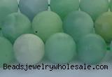 CBJ84 15.5 inches 12mm round matte jade gemstone beads wholesale