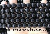 CBS543 15.5 inches 10mm round black spinel gemstone beads