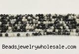 CBW170 15.5 inches 4mm round black & white jasper gemstone beads wholesale