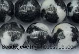 CBW186 15 inches 10mm round black & white jasper beads, 2mm hole