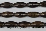 CBZ405 15.5 inches 8*16mm rice bronzite gemstone beads
