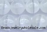 CCA542 15 inches 8mm round white calcite beads