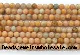 CCA551 15.5 inches 6mm round peach calcite gemstone beads