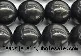 CCB1180 15 inches 14mm round shungite gemstone beads