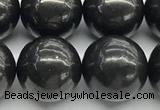 CCB1181 15 inches 16mm round shungite gemstone beads