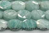 CCB925 15.5 inches 6*8mm faceted oval amazonite beads