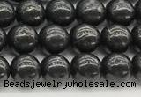 CCB965 15 inches 6mm round shungite gemstone beads wholesale