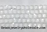 CCBS16 15 inches 14mm faceted square white crystal beads wholesale CCBS16 15 inches 14mm faceted square white crystal beads wholesale