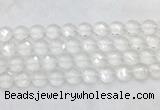 CCBS22 15 inches 14mm faceted coin white crystal beads wholesale CCBS22 15 inches 14mm faceted coin white crystal beads wholesale