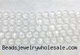 CCBS27 15 inches 12mm faceted heart white crystal beads wholesale