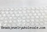 CCBS39 15 inches 8*12mm faceted oval white crystal beads wholesale CCBS39 15 inches 8*12mm faceted oval white crystal beads wholesale