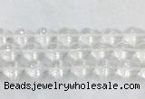 CCBS48 15 inches 13*18mm faceted teardrop white crystal beads wholesale