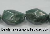 CCJ15 15.5 inches 18*24mm faceted nugget natural African jade beads