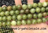 CCJ334 15.5 inches 12mm round green China jade beads wholesale