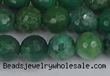 CCJ413 15.5 inches 10mm faceted round west African jade beads