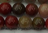 CCJ455 15.5 inches 14mm round colorful jasper beads wholesale