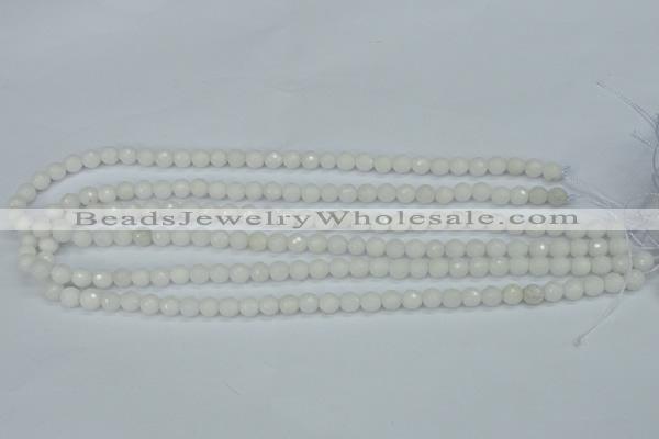CCN1800 15 inches 4mm faceted round candy jade beads wholesale