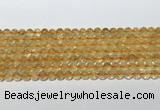 CCR378 15.5 inches 6mm round citrine gemstone beads wholesale