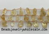 CCR380 15.5 inches 10*13mm - 15*25mm nuggets citrine beads