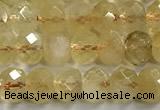 CCR397 15 inches 4*6mm faceted rondelle citrine beads