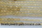 CCR420 15 inches 2mm faceted round citrine beads
