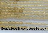 CCR420 15 inches 2mm faceted round citrine beads