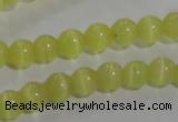 CCT1206 15 inches 4mm round cats eye beads wholesale