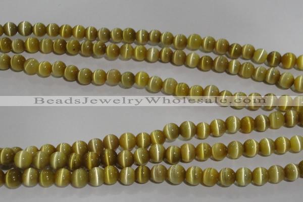 CCT1277 15 inches 5mm round cats eye beads wholesale