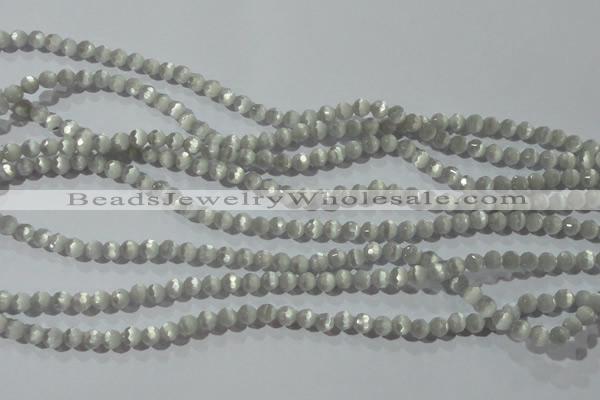 CCT302 15 inches 4mm faceted round cats eye beads wholesale