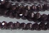 CCT313 15 inches 4mm faceted round cats eye beads wholesale