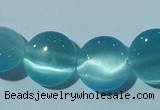 CCT524 15 inches 10mm flat round cats eye beads wholesale CCT524 15 inches 10mm flat round cats eye beads wholesale