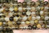 CCY648 15.5 inches 10mm round volcano cherry quartz beads