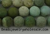 CDB103 15.5 inches 10mm round matte New dragon blood jasper beads