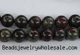 CDB252 15.5 inches 10mm round natural dragon blood jasper beads