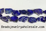 CDE1437 25*35mm - 35*45mm freefrom sea sediment jasper slab beads
